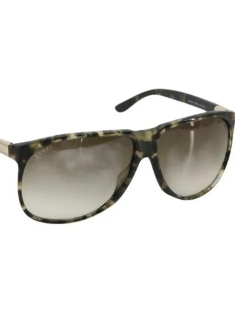 GUCCI Sunglasses plastic Brown Auth 179325A